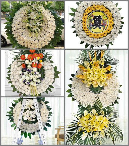 福建莆田秀屿区笏石镇大丘村花圈速递